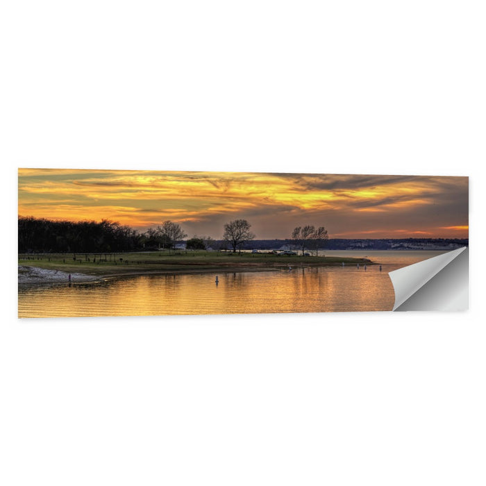 Lake Whitney Sunset Wall Art as a poster print