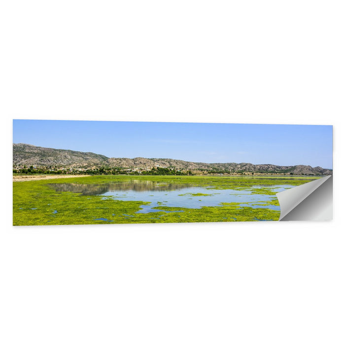 Uchali Lake Algae Reflection Wall Art as a poster print