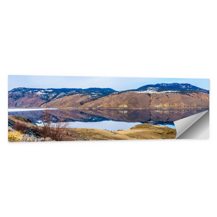 Kamloops Lake Mountain Reflection Wall Art as a poster print