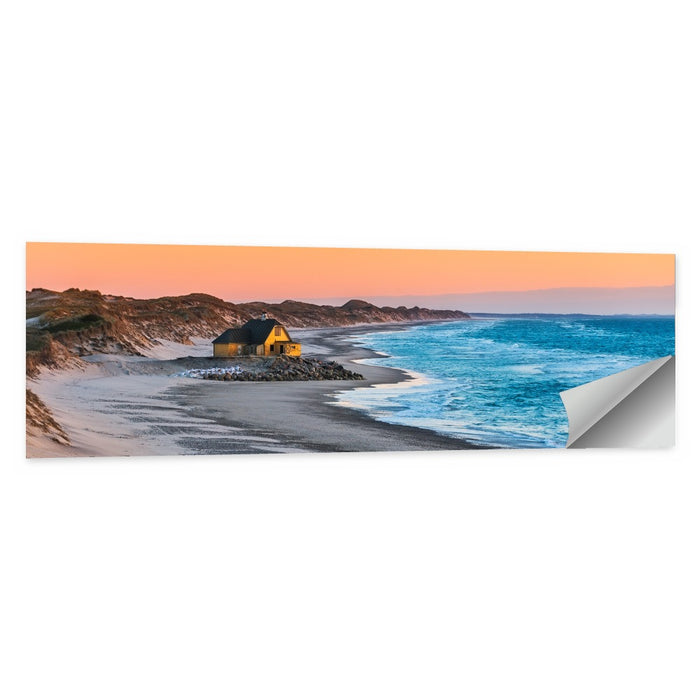 Gammel Skagen Beach House Wall Art as a poster print