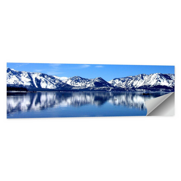 Lake Tahoe Mountain Reflection Wall Art as a poster print
