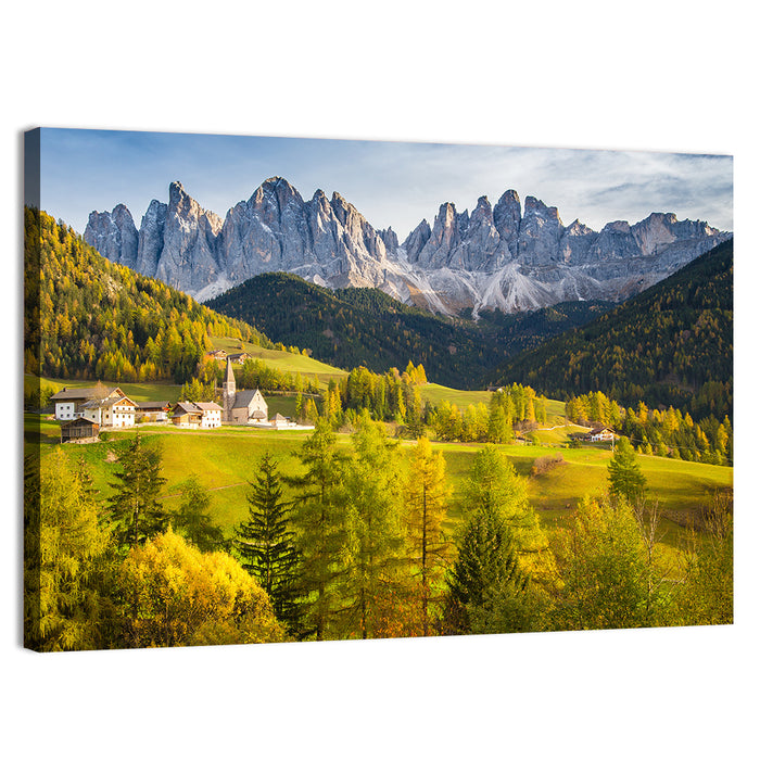St. Magdalena Church, Santa Maddalena Wall Art as a canvas print
