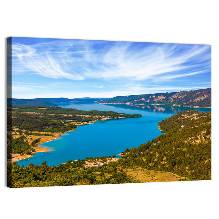 Lac De Sainte-croix, Verdon Gorge Wall Art as a canvas print