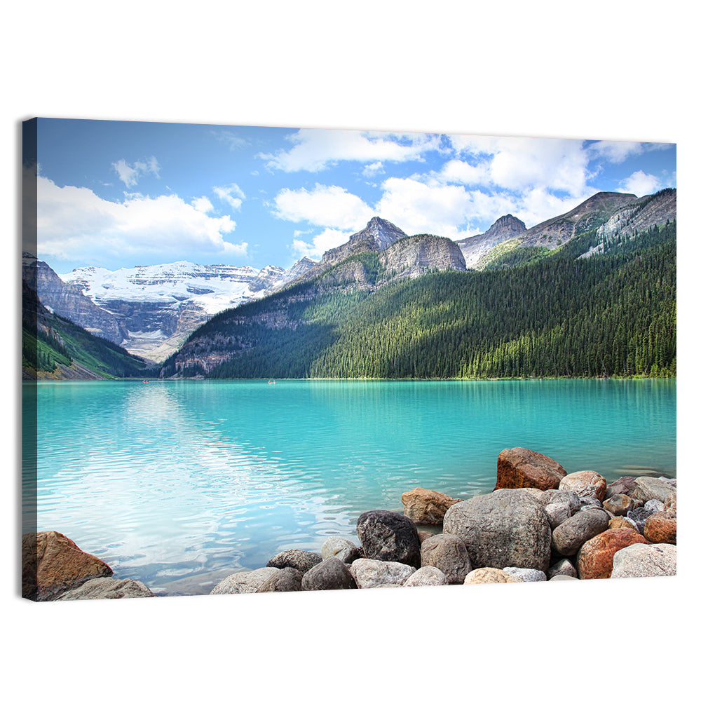 Lake Louise Turquoise Vista Wall Art, canvas print, landscape