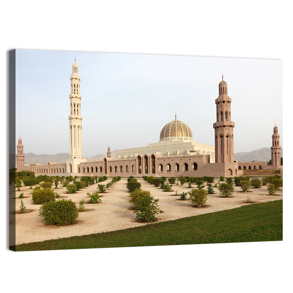 Sultan Qaboos Grand Mosque In Muscat Wall Art