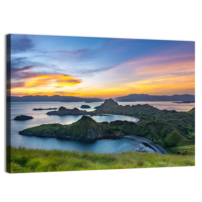 Padar Island Sunset, Labuan Bajo Wall Art as a canvas print