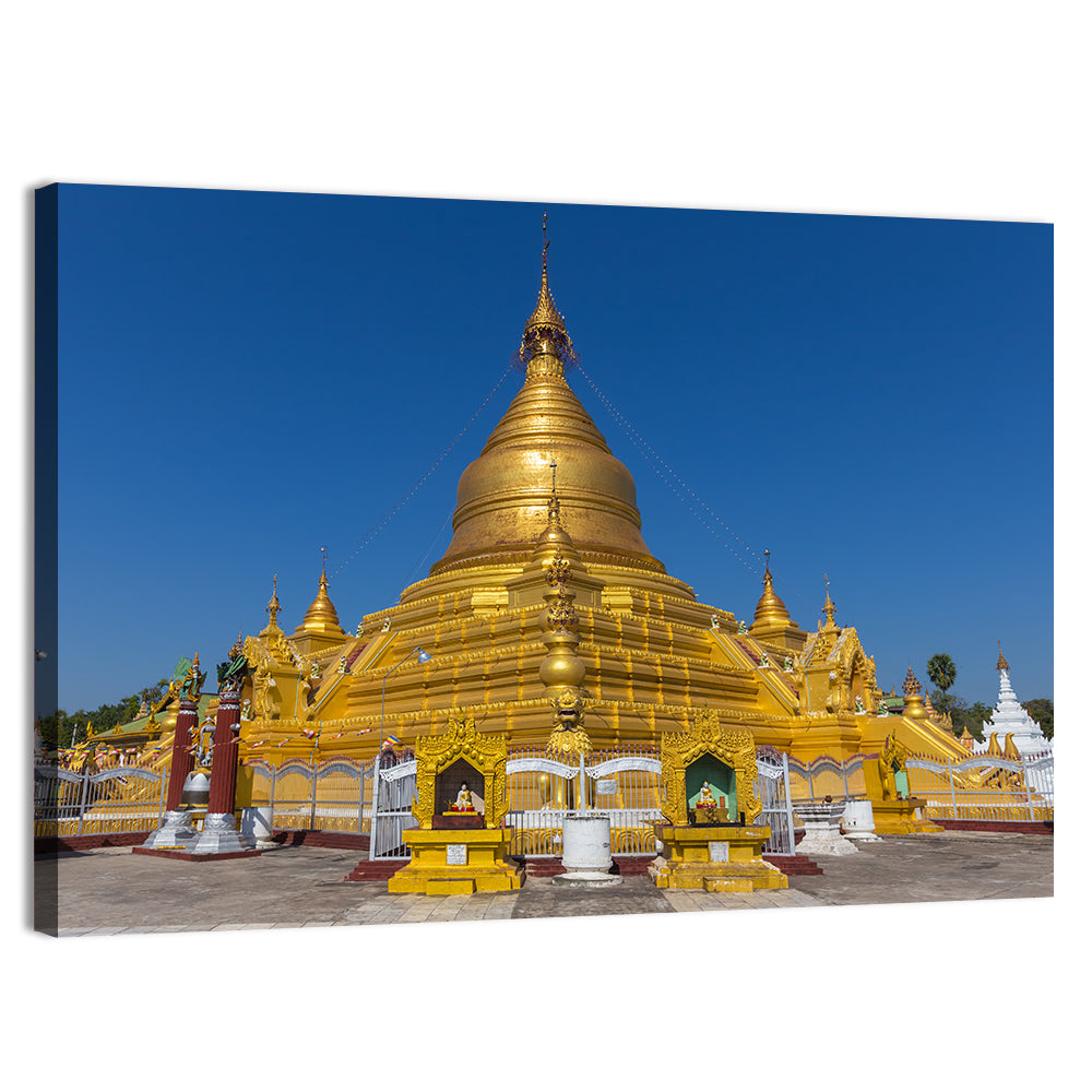 Kuthodaw Pagoda, Mandalay Wall Art, canvas print, landscape