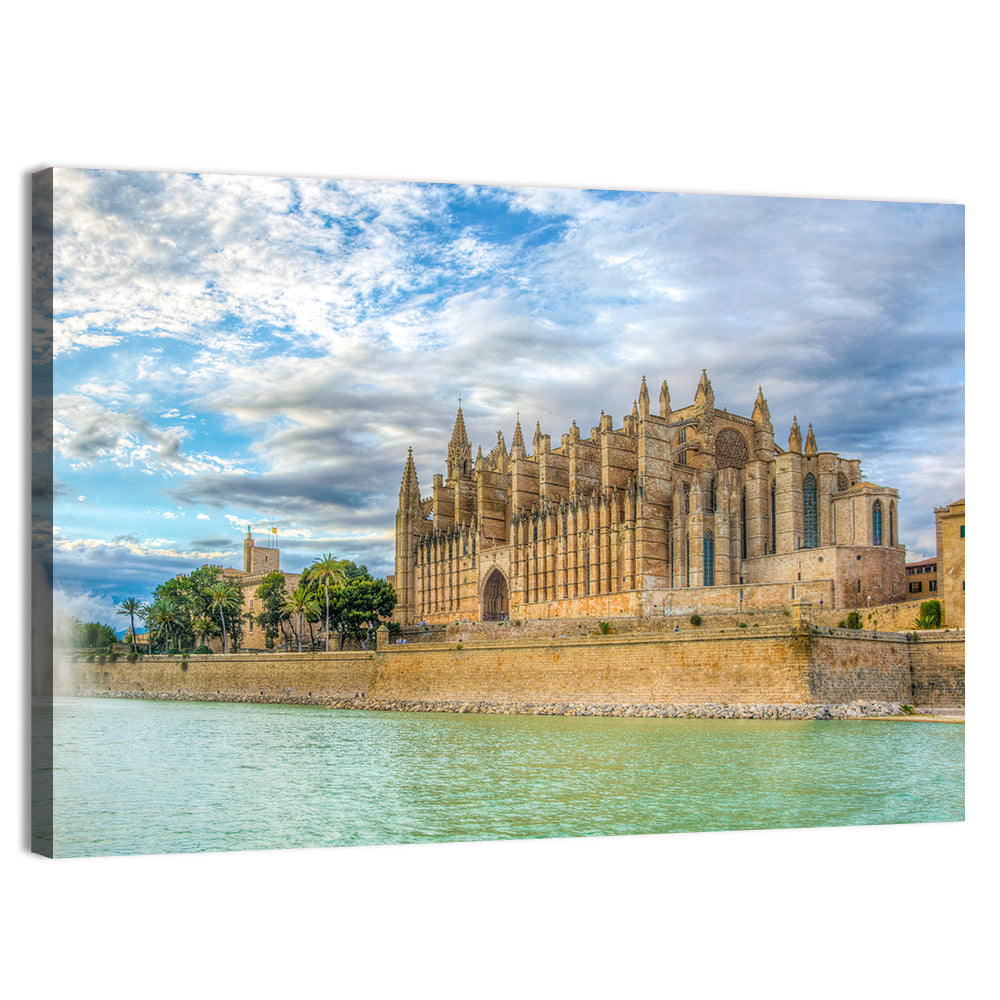 Cathedral of Santa Maria, Palma Wall Art, canvas print, landscape