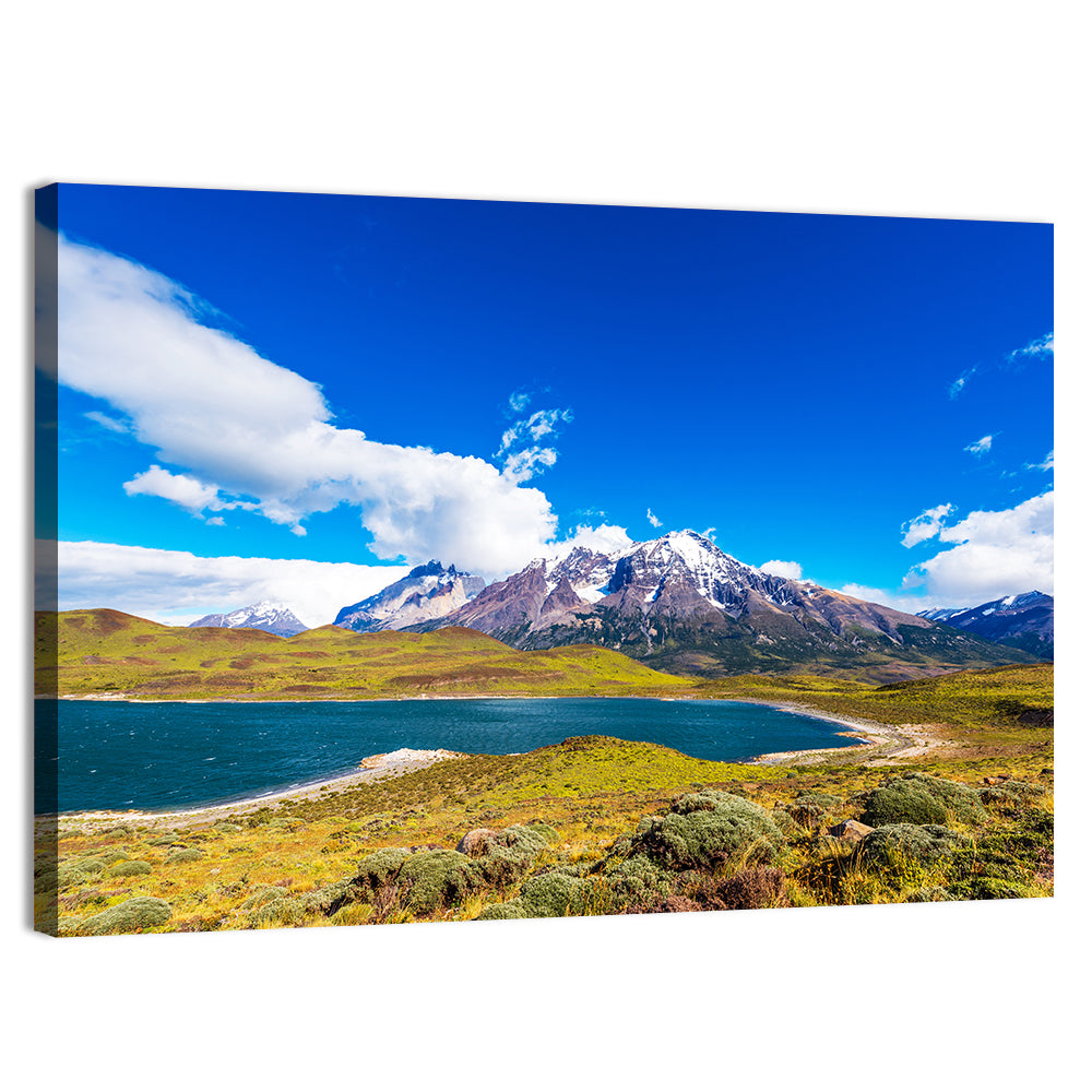 Lake Pehoe Wall Art, canvas print, landscape