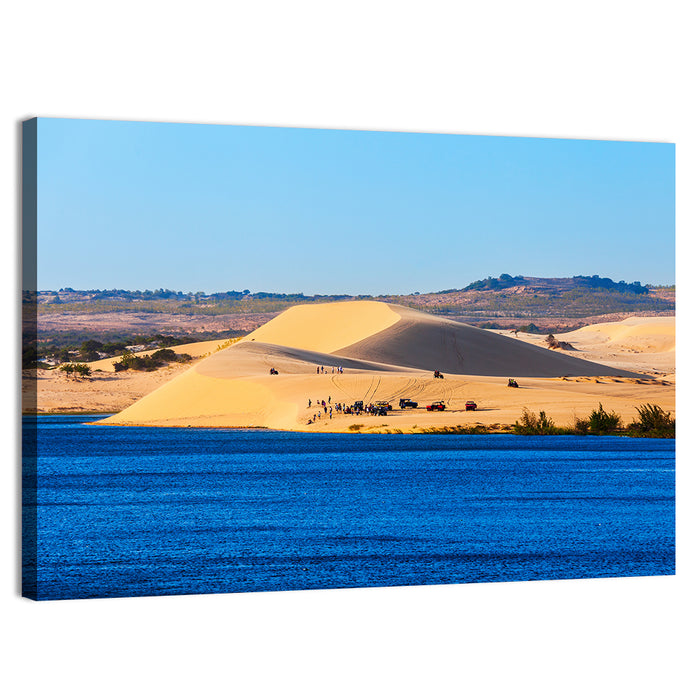 Mui Ne Sand Dunes Wall Art as a canvas print