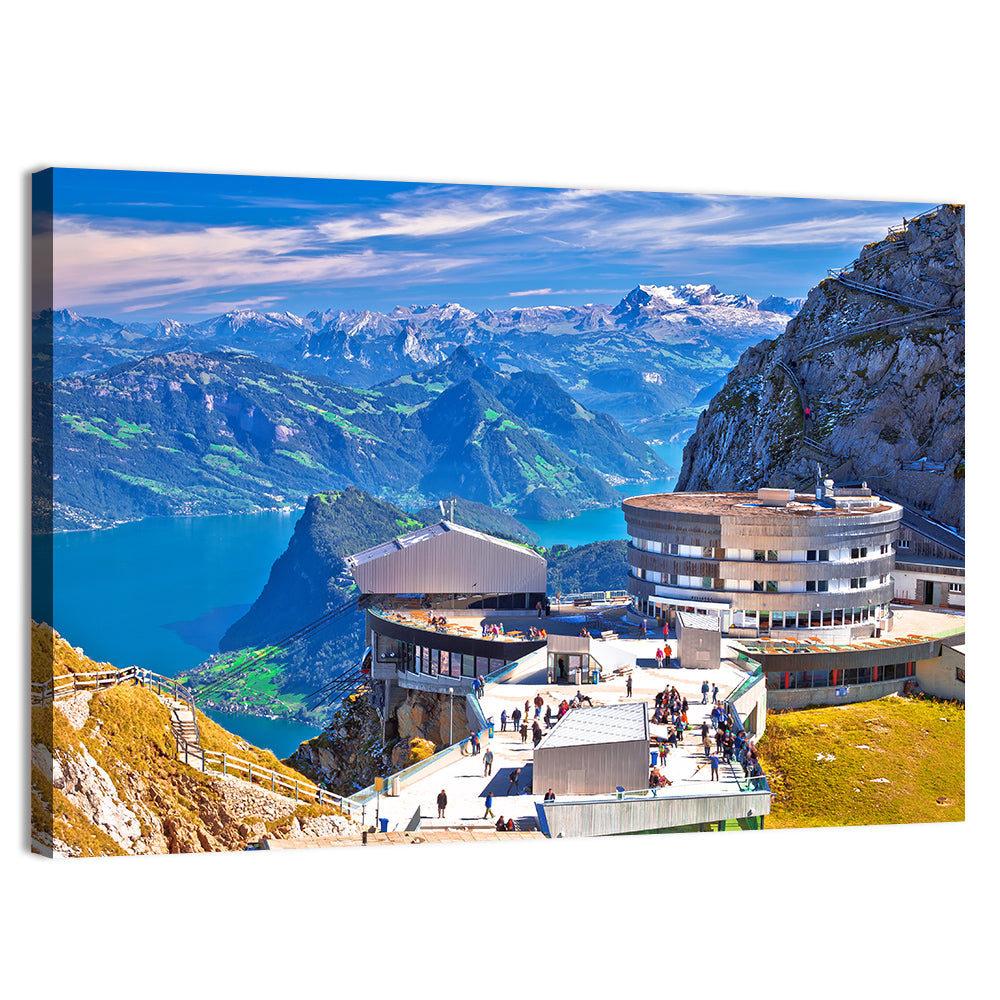 Mount Pilatus Kulm Summit View Wall Art, canvas print, landscape