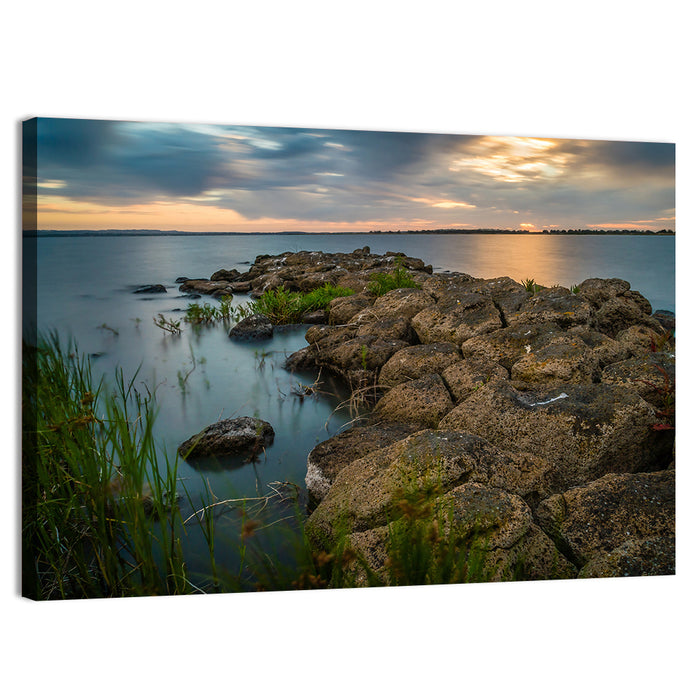 Lake Colac, Victoria Sunset Wall Art as a canvas print