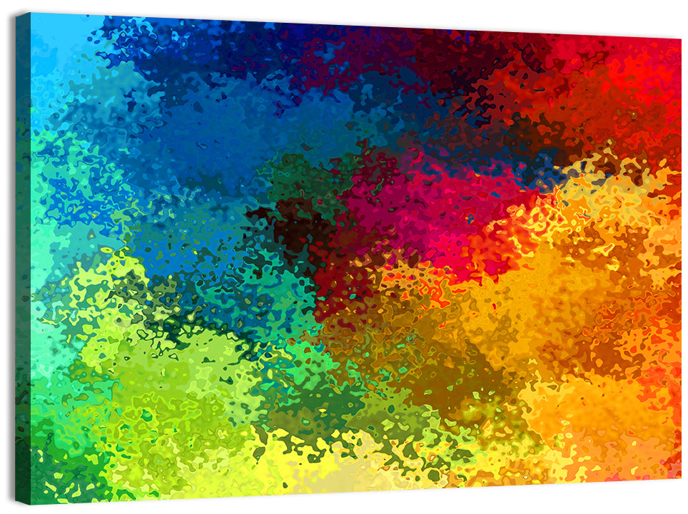 Diagonal Rainbow Gradient Wall Art, canvas print, landscape