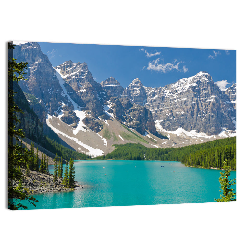 Majestic Mountain Lake In Canada Wall Art