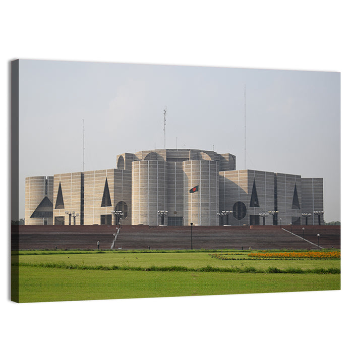 Jatiyo Sangsad Bhaban, Dhaka Wall Art as a canvas print