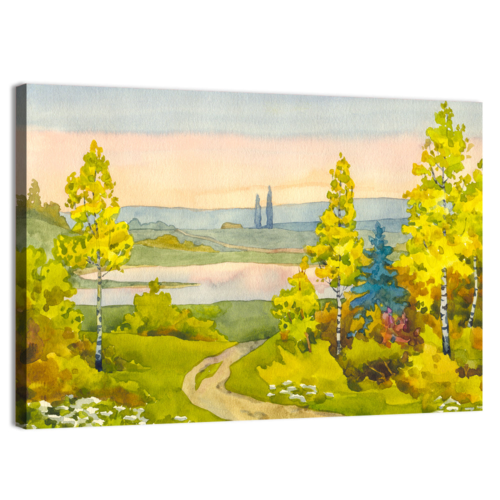 Path To The Lake Wall Art