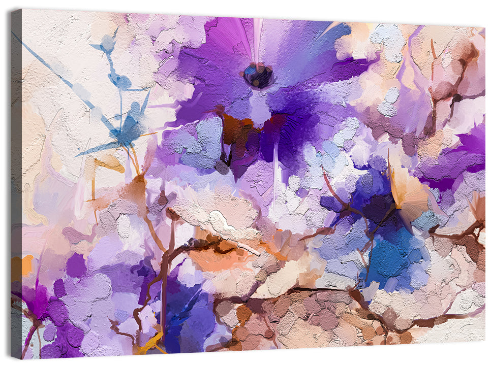 Acrylic Spring Flower Wall Art, canvas print, landscape