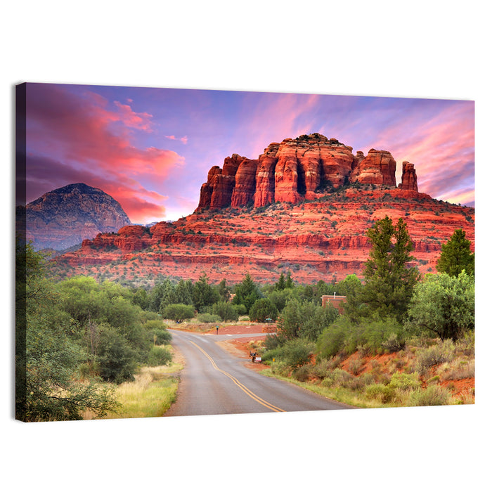 Road to Bell Rock, Sedona Wall Art as a canvas print