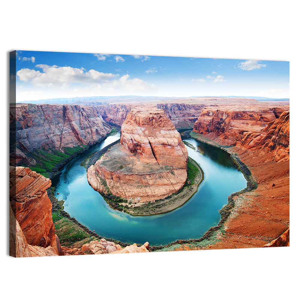 Horseshoe Bend Aerial, Page Arizona Wall Art, canvas print, landscape