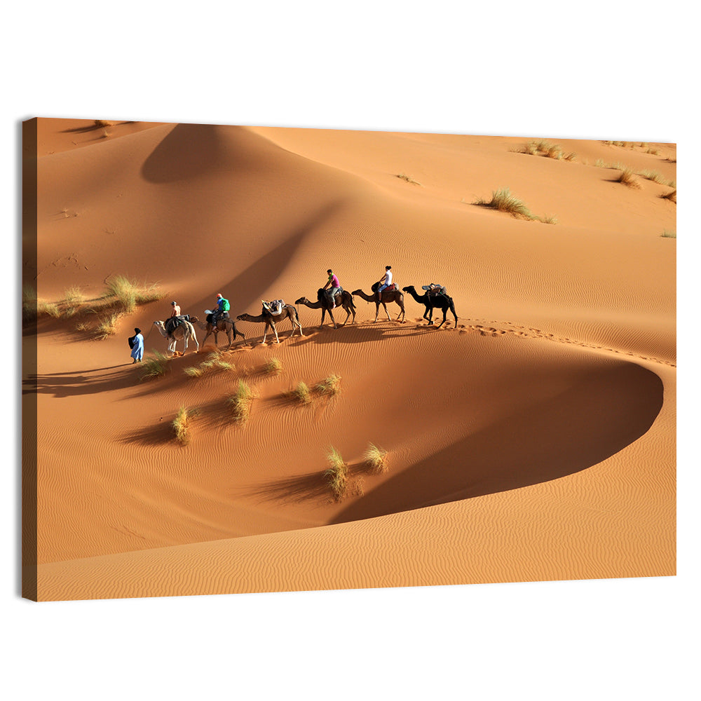 Morocco Sahara Caravan Wall Art, canvas print, landscape