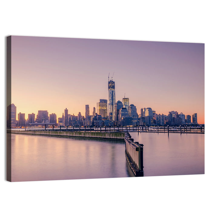 New York City Skyline Wall Art as a canvas print