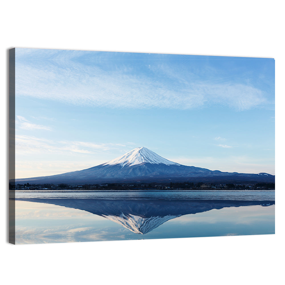 Mount Fuji Reflection Wall Art, canvas print, landscape