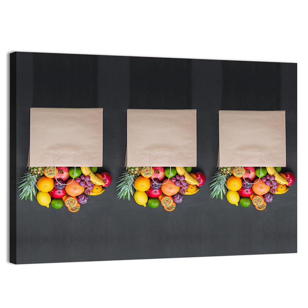 Fruits Shopping Concept Wall Art
