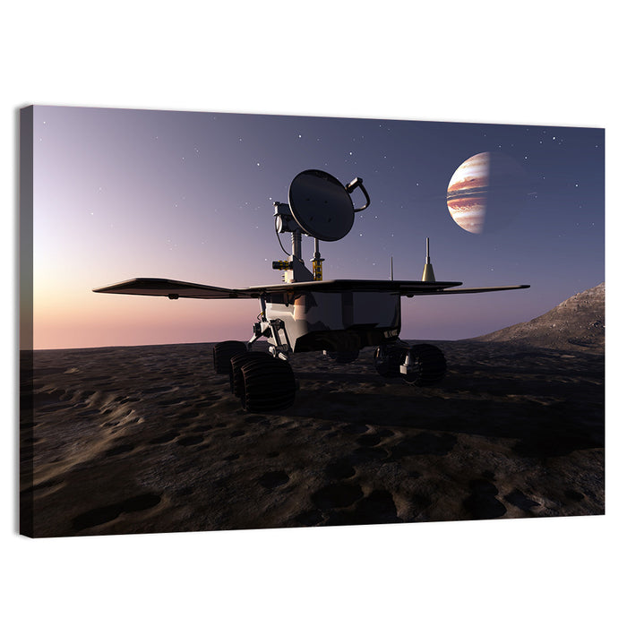 Rover Before a Ringed Giant Wall Art as a canvas print