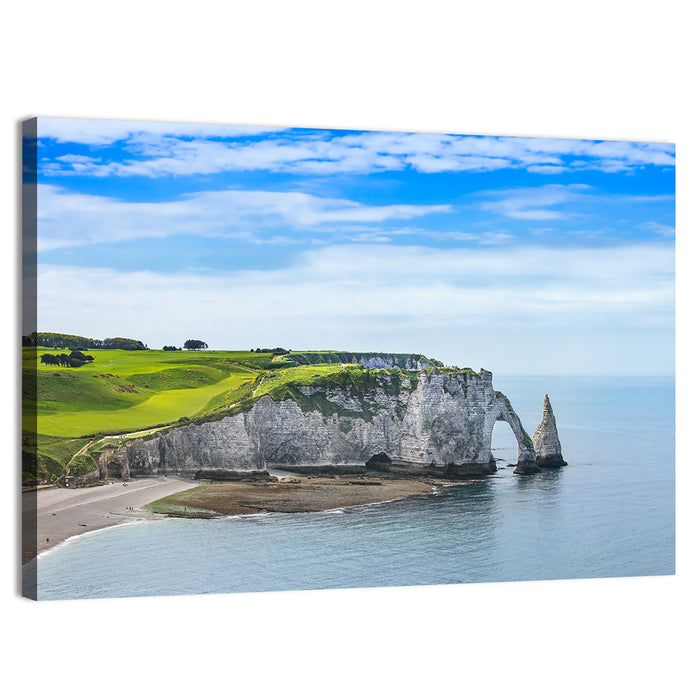 Étretat Porte D'aval Cliff Wall Art as a canvas print