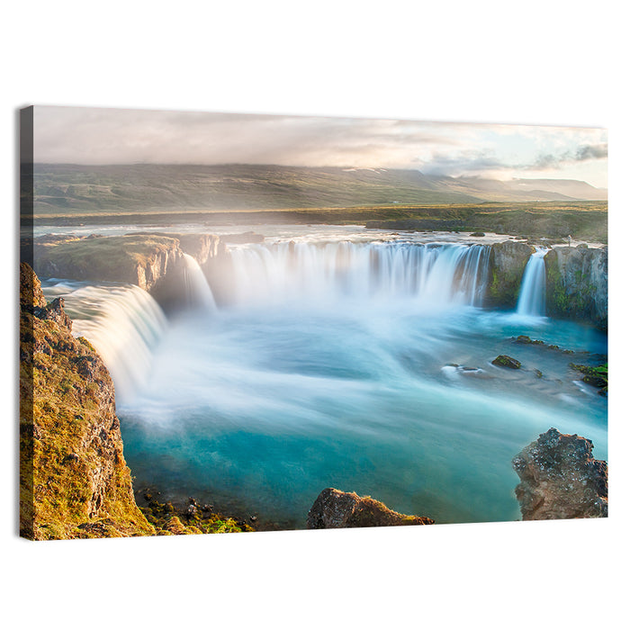 Goðafoss Waterfall, Iceland Wall Art as a canvas print