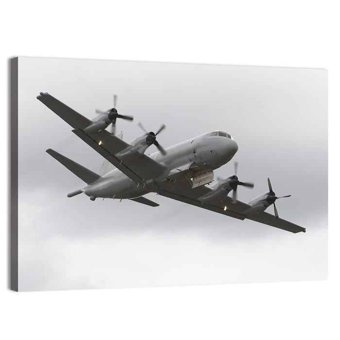 Turboprop Maritime Patrol Aircraft Wall Art as a canvas print