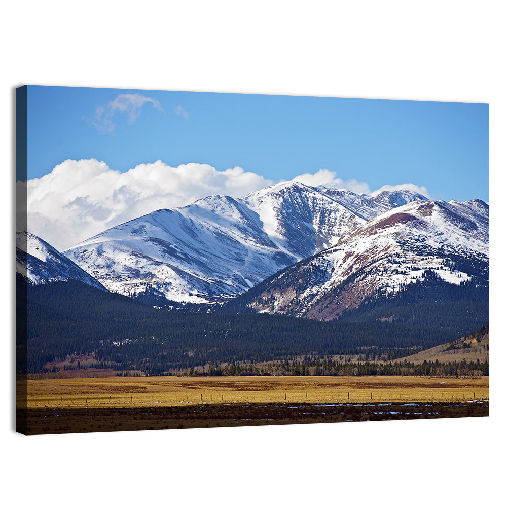 Snow-capped Colorado Peaks Wall Art, canvas print, landscape