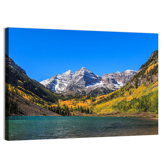Autumn Maroon Bells, Colorado Wall Art as a canvas print
