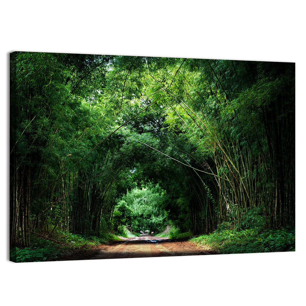 Road With Bamboo In Kyoto Wall Art