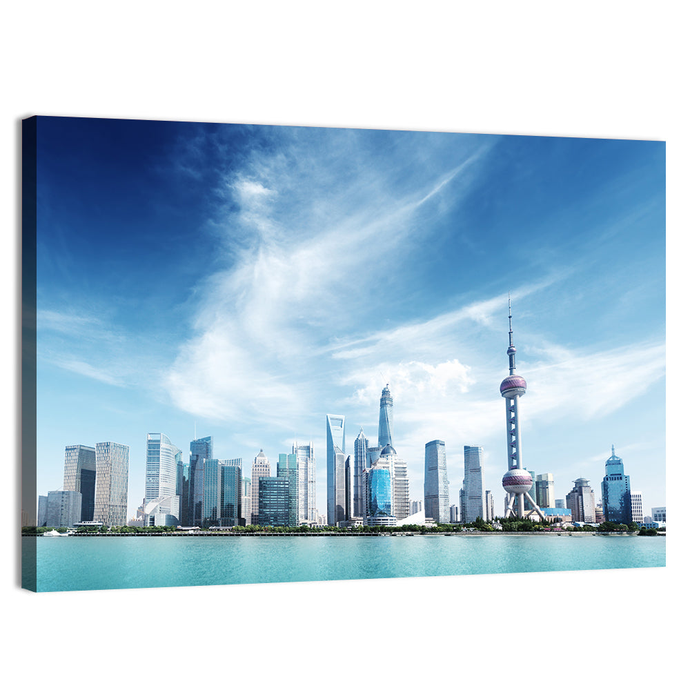 Shanghai Skyline Wall Art