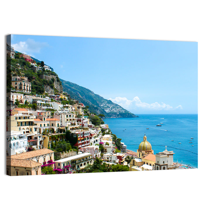 Positano, Amalfi Coast Wall Art as a canvas print