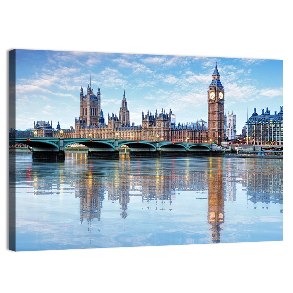 Big Ben and Palace of Westminster, London Wall Art, canvas print, landscape
