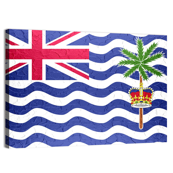 British Indian Ocean Territory Flag Wall Art as a canvas print