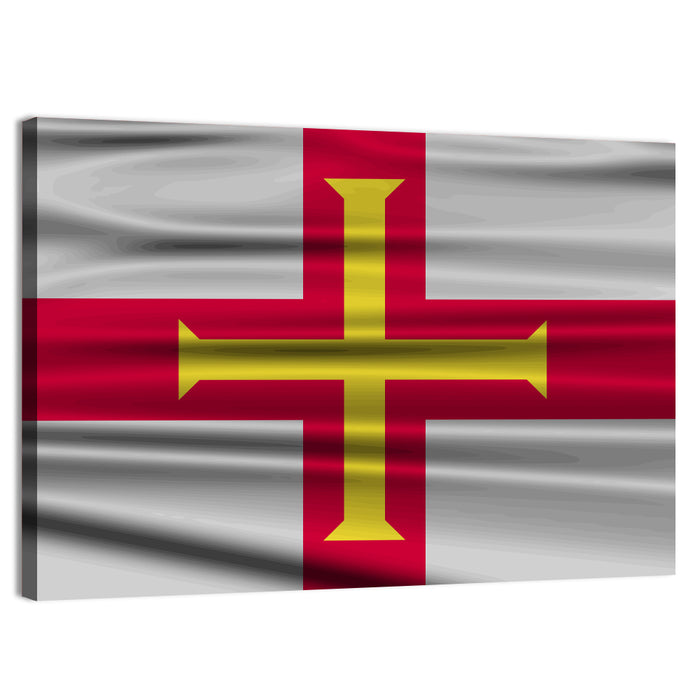 Guernsey Flag Wall Art as a canvas print