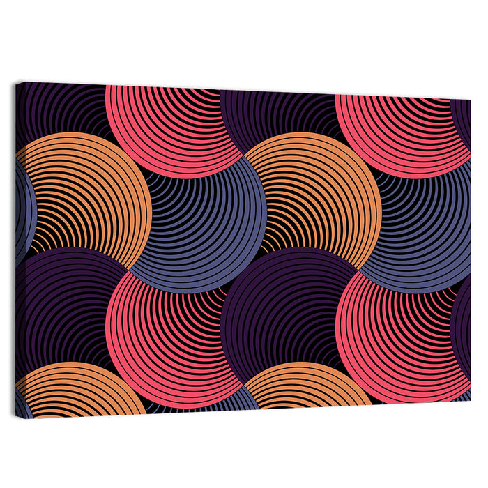 Ornate Petal Grid Ii Wall Art as a canvas print