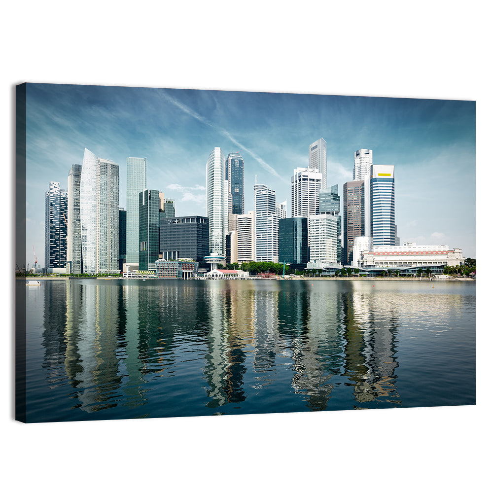 Singapore Marina Bay Skyline Wall Art, canvas print, landscape