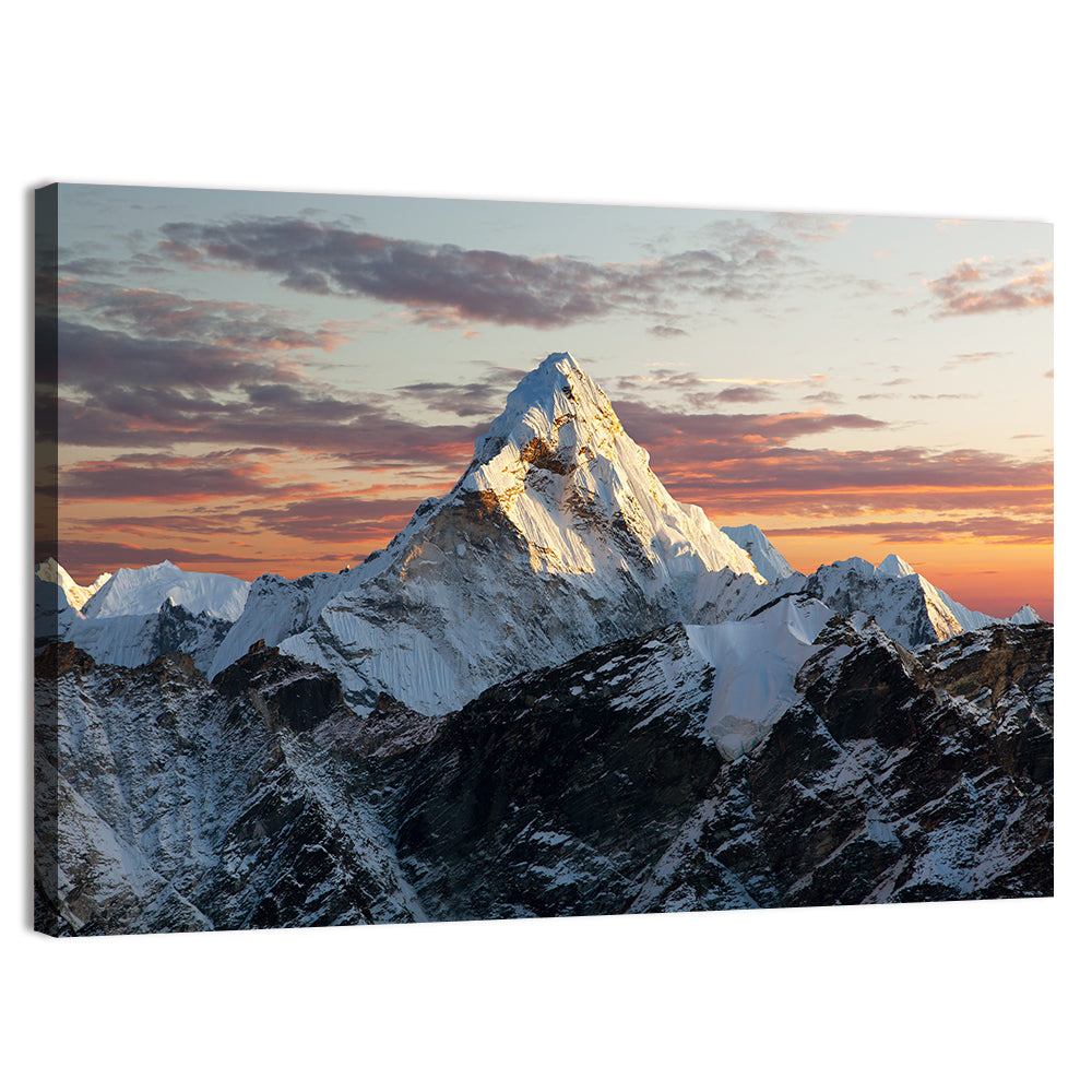 Evening view of Ama Dablam Wall Art