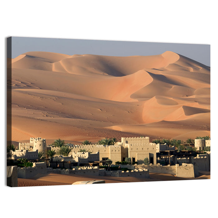 Abu Dhabi Desert Dunes Wall Art as a canvas print