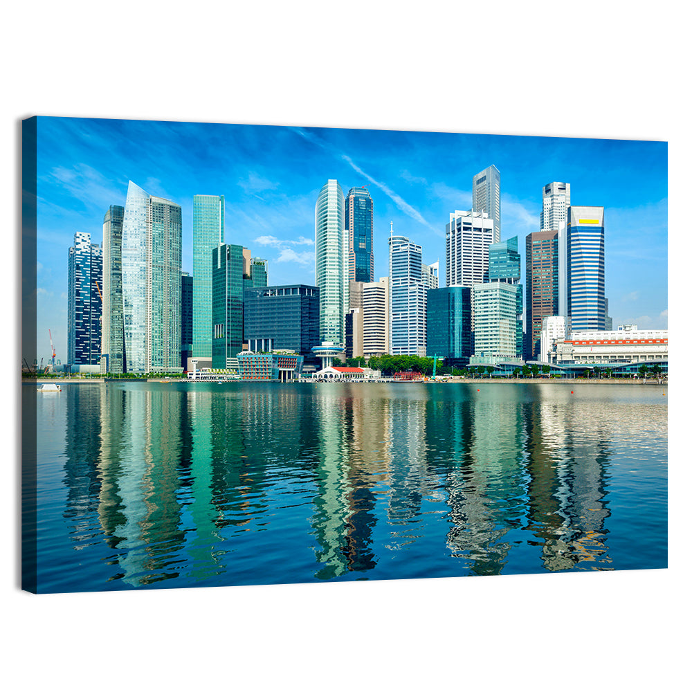 Marina Bay Singapore Skyline Wall Art, canvas print, landscape