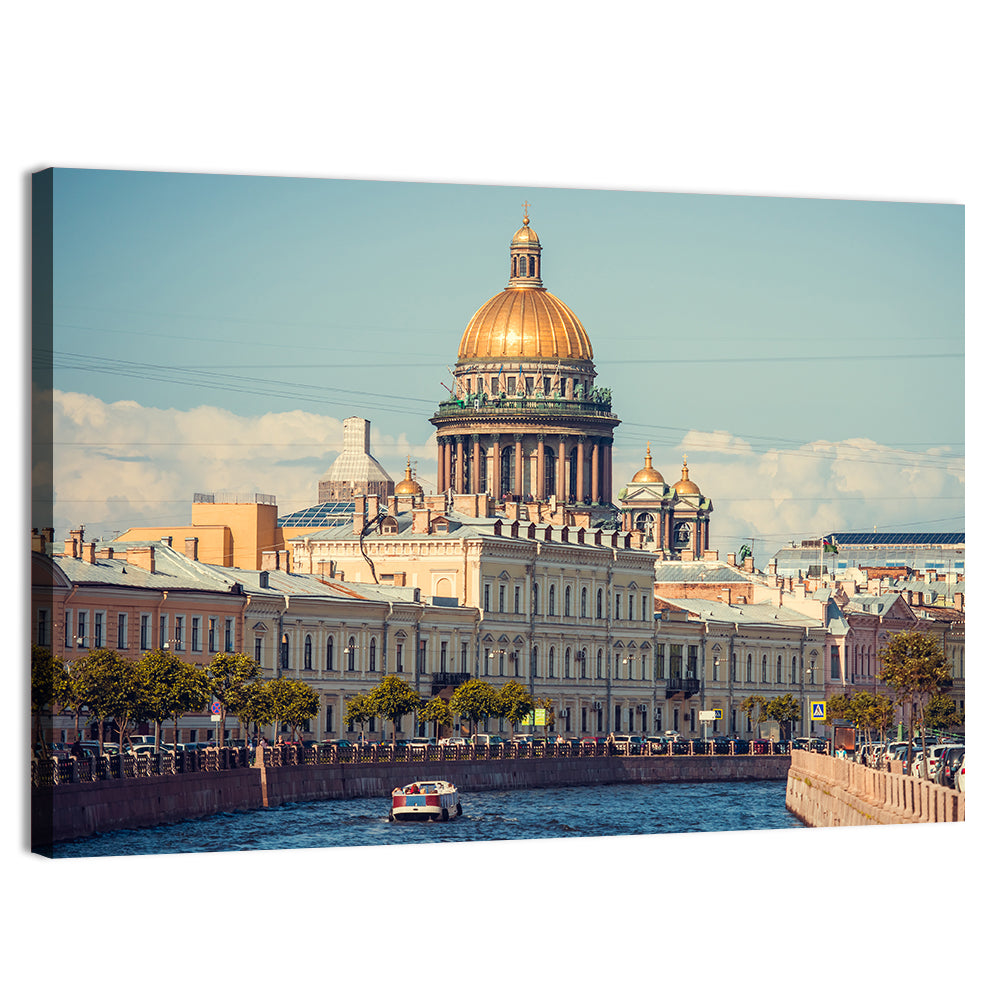 Saint Isaac's Cathedral Dome Wall Art, canvas print, landscape