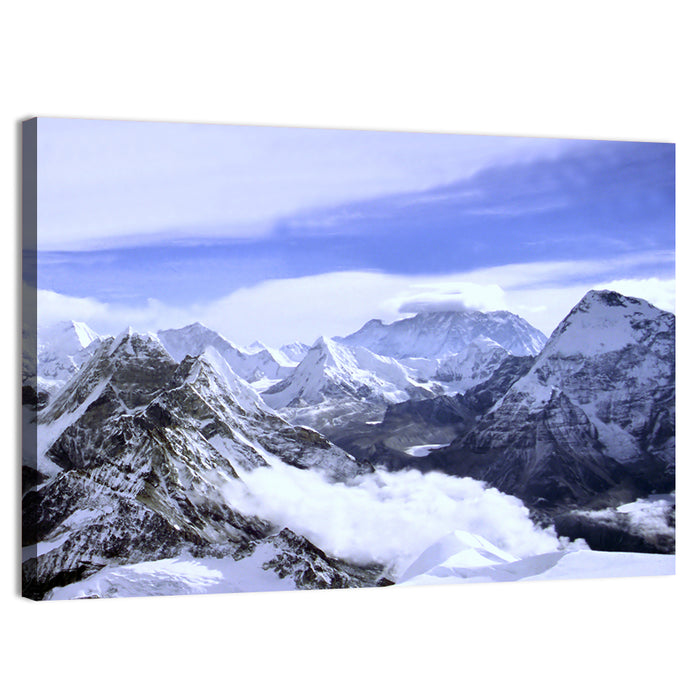 Himalayan Glacier Peaks Wall Art as a canvas print