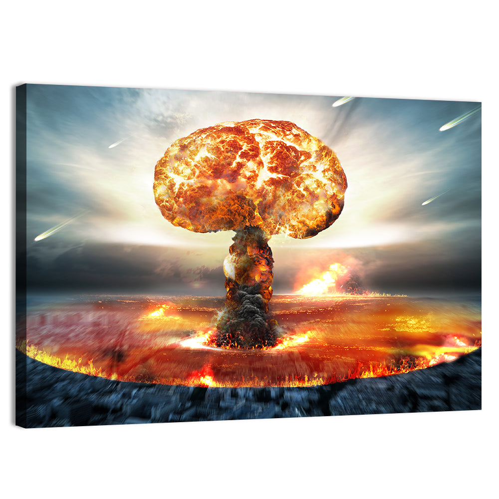 Danger of Nuclear War Wall Art, canvas print, landscape