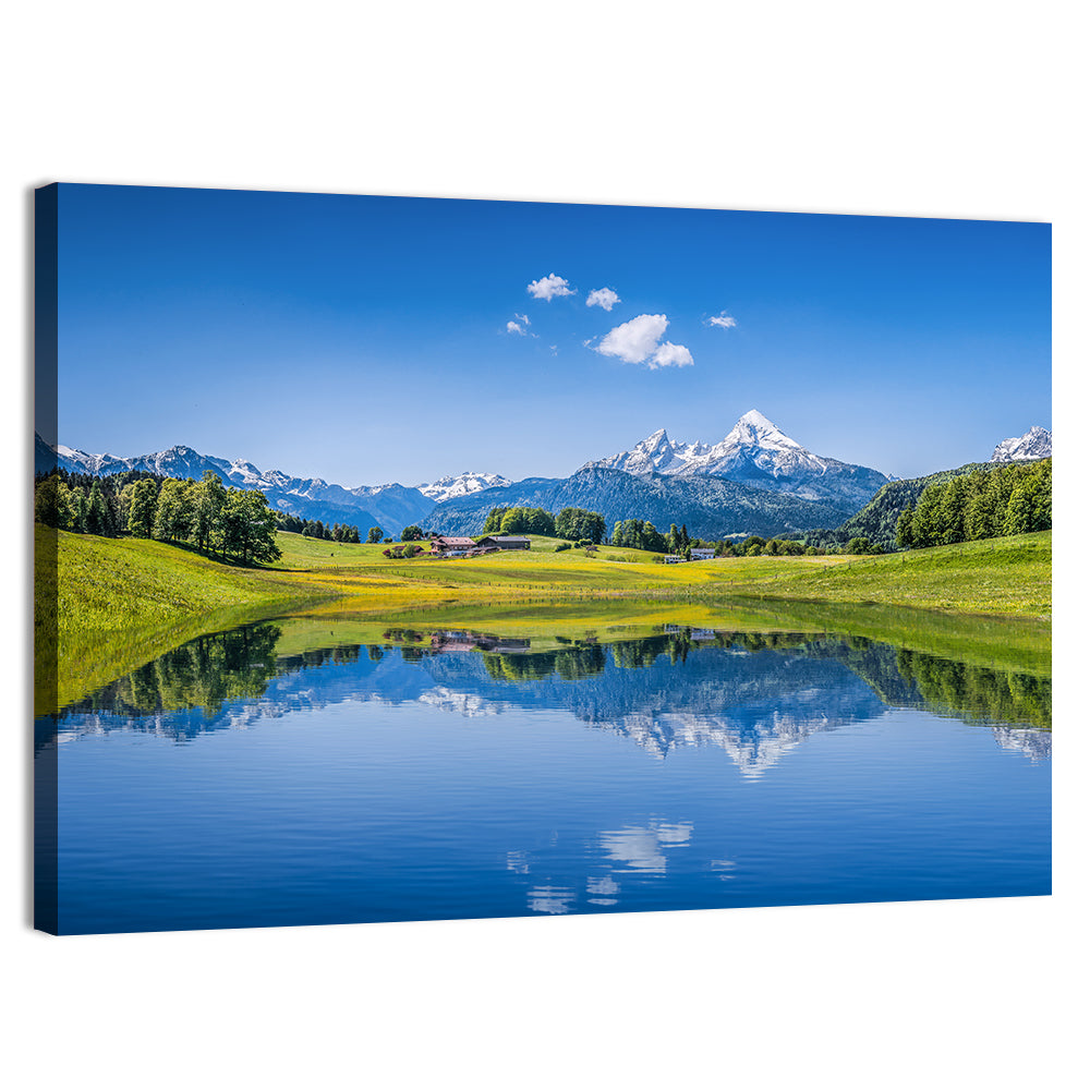 Watzmann Reflection, Berchtesgaden Wall Art, canvas print, landscape