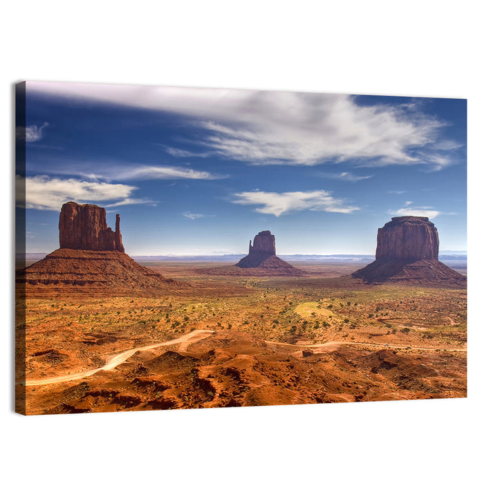 Monument Valley Buttes Wall Art as a canvas print