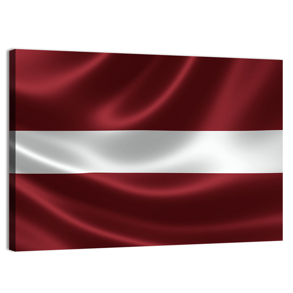 Flag of Latvia Wall Art, canvas print, landscape